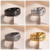 2024 Nordic Viking Runes Distressed Retro Titanium Steel Ring - Bestseller