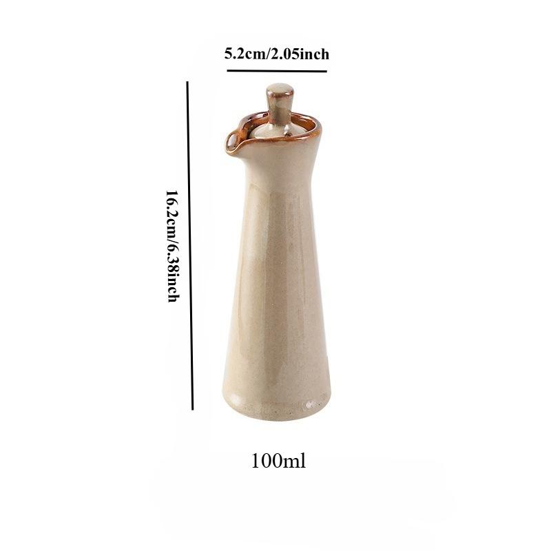 Ceramic Oil Barrel, Household Soy Sauce, Vinegar Oil Bottle, Olive Oil Seasoning Storage Container, Kitchen Accessories