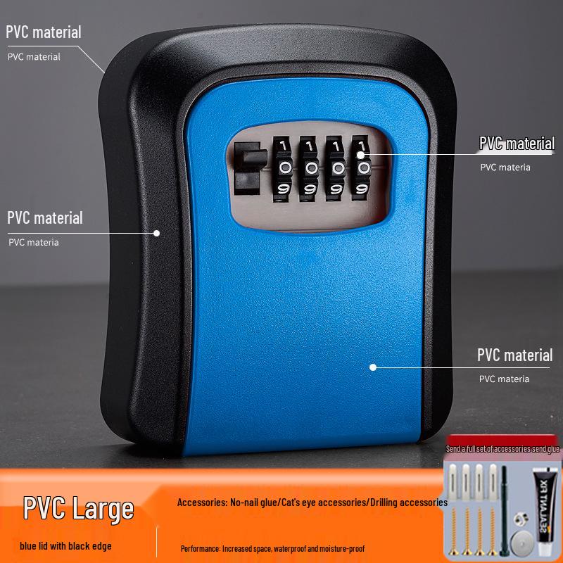 Wall-Mounted Anti-Theft Key Lock Box for Homes and Construction Sites
