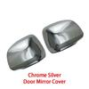 Car Decoration Door Mirror Cover For Toyota NOAH/VOXY 60 65 Series 1998-2006 Carbon Fiber Chrome Silver Accessories