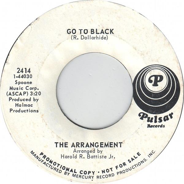 7inch Record ARRANGEMENT - Go To Black / Prophet Lady 2414 PULSAR 1969 US Rock Used