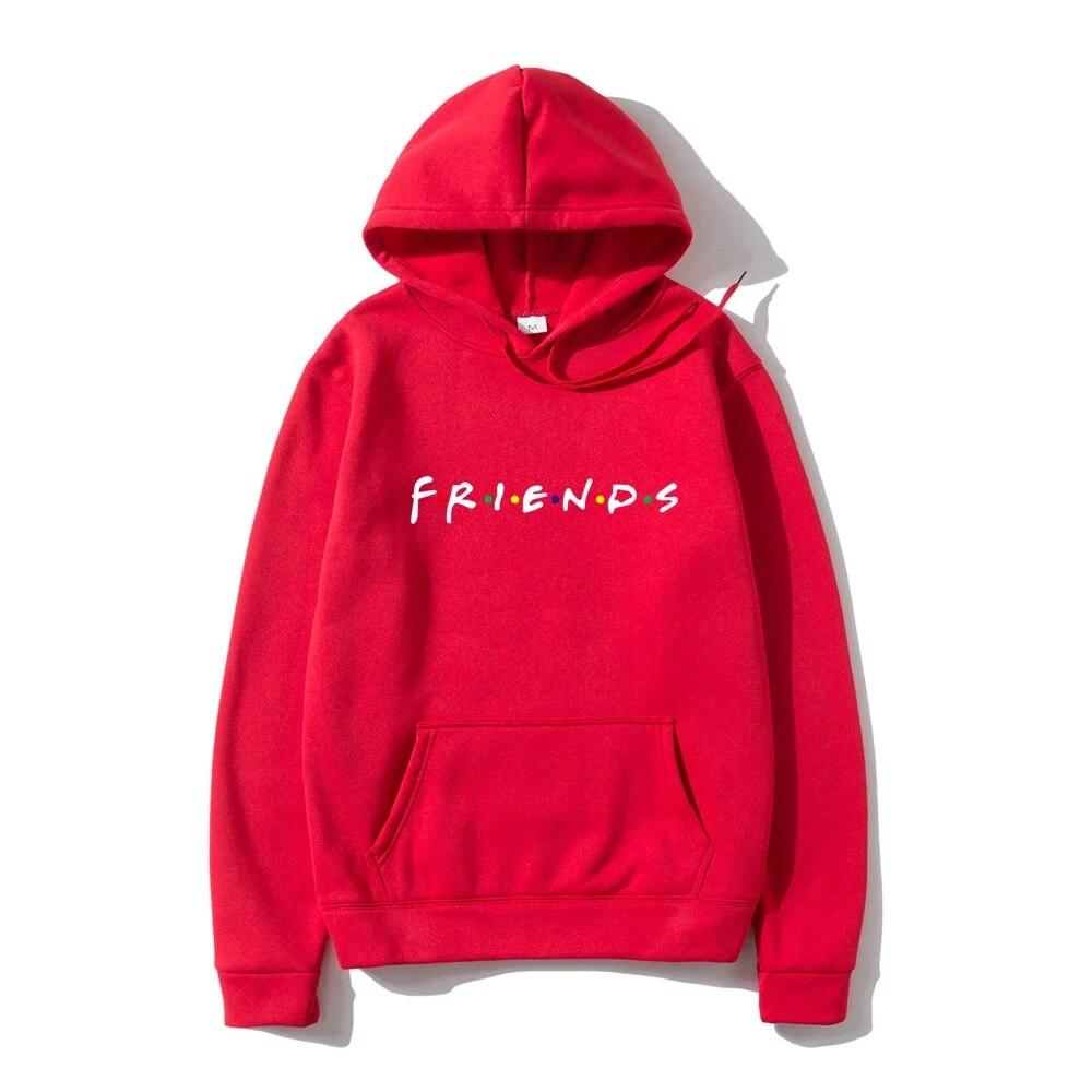Autumn Unisex Hoodies Harajuku Friends Print Long Sleeve Hooded Oversized Sweatshirts Y2k Casual Women Hoodie Unisex Clothing Unisex