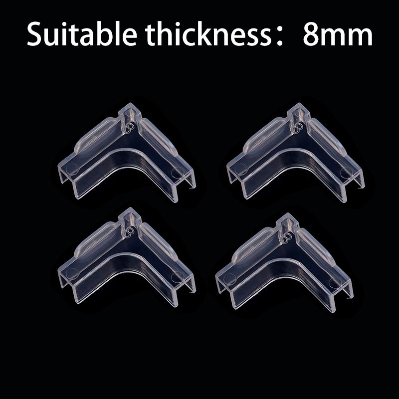 4Pcs Acrylic Transparent Anti-Collision Fish Tank Corner Protector Adhesive Free Protective Cover Aquarium Accessories
