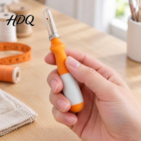 Fabric Thread Cutter Ergonomic Silicone Handle Seam Remover for Sewing Craft Supplies Embroidery Crafting Stitch Removal Tool with Clear Protective