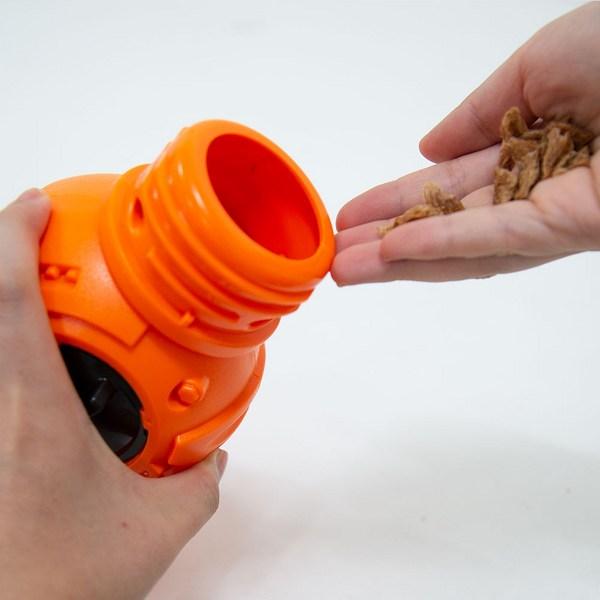 Pracovní hračka pro psí rolovací svačinu pro středně velké a velké psy, 1 kus, oranžová