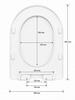 Vortico soft-close toilet seat, white