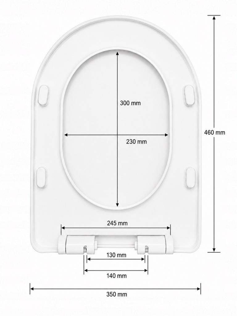 Vortico soft-close toilet seat, white