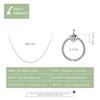 925 Sterling Silver Necklace Elegant Pearl Ball Long Chain Link Necklace For Women Fashion Jewelry Ctn228