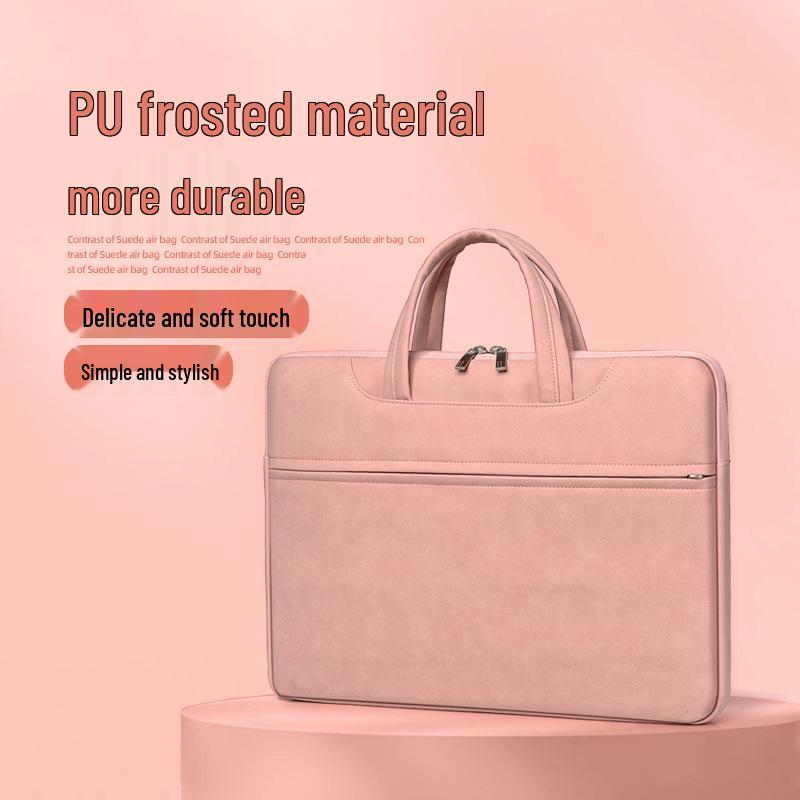 

PU Leather Laptop Sleeve for MacBook, Huawei, and Asus - Men s Protective Computer Bag 13.3 inch розовый