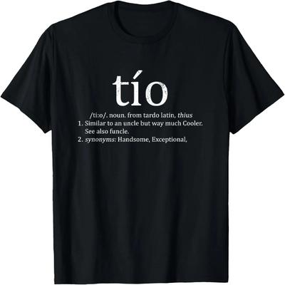 Mens Uncle Tio Definition Uncle T-Shirt for Men Funny Spanish T-Shirt