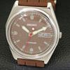 Seiko AUTOMATIC VINTAGE JAPAN 6309A MENS BROWN COLOR DIAL WATCH A700515-5 R203-a700515