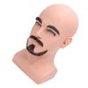 Male Mannequin Head with W Shape Beard Simulation Male Manikin Training Head Beard Mannequin Head Model For Trimming Practice and Display