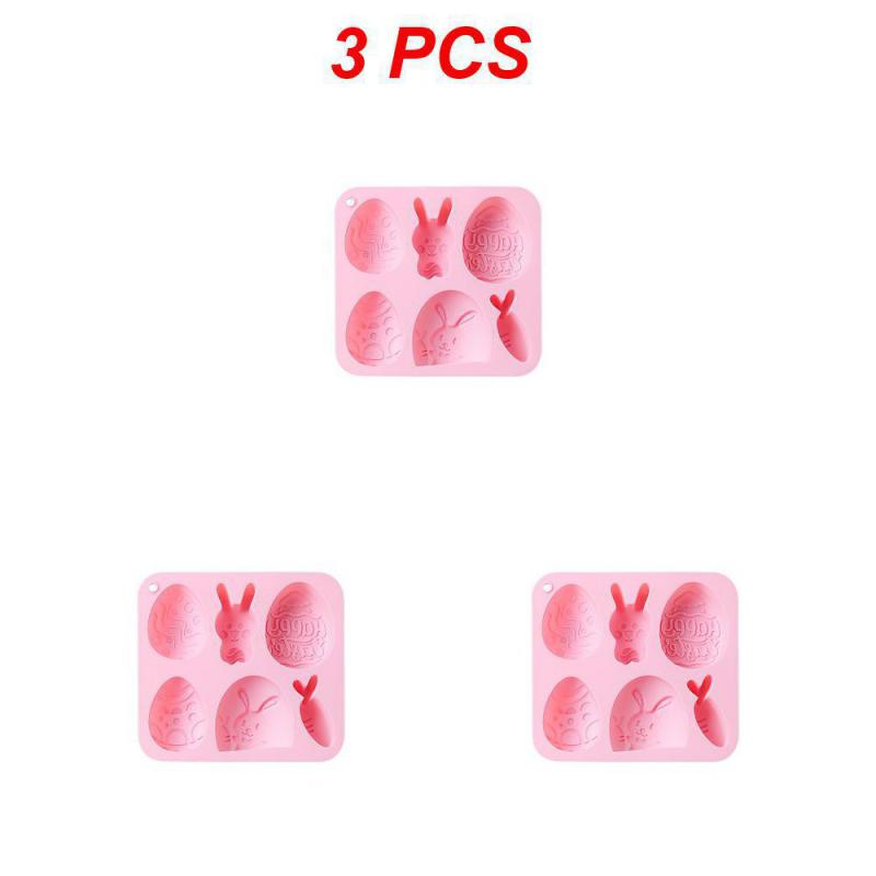 1~10PCS Cake Mold Cute Egg And Rabbit Style Gift Available For Easter Food Grade Silicone Kitchen Baking Accessories Tools