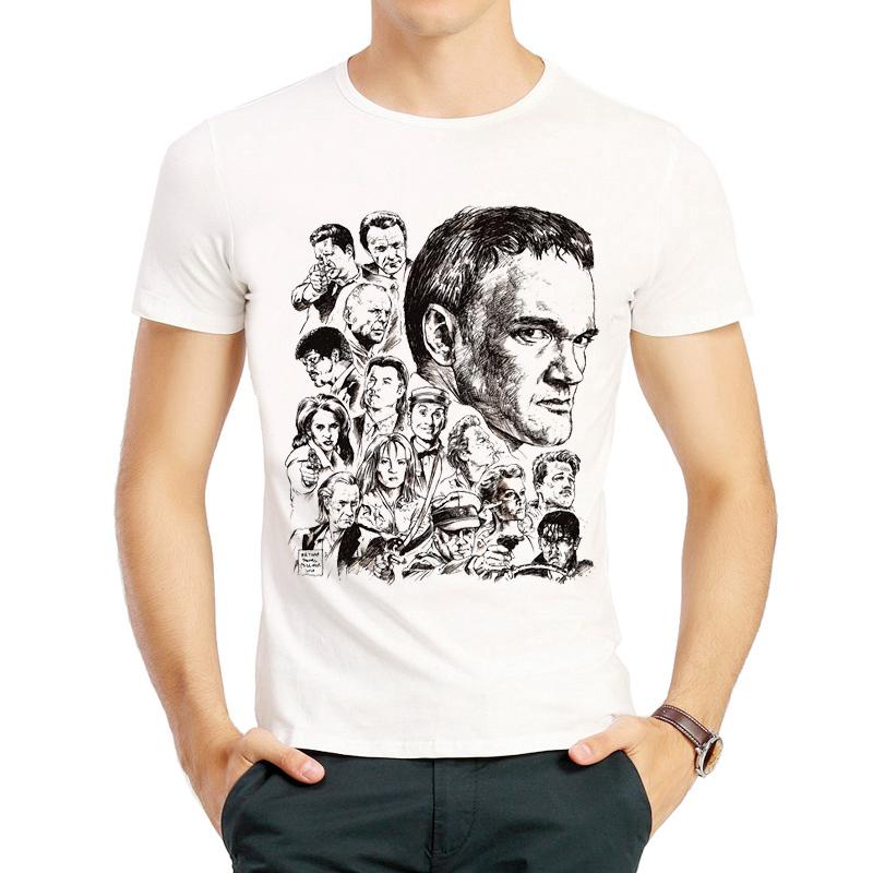 Quentin Tarantino T Shirt Short Sleeve White Color Pulp Fiction Quentin Tarantino Tshirt Tees Top Tshirt For Unisex Streetwear