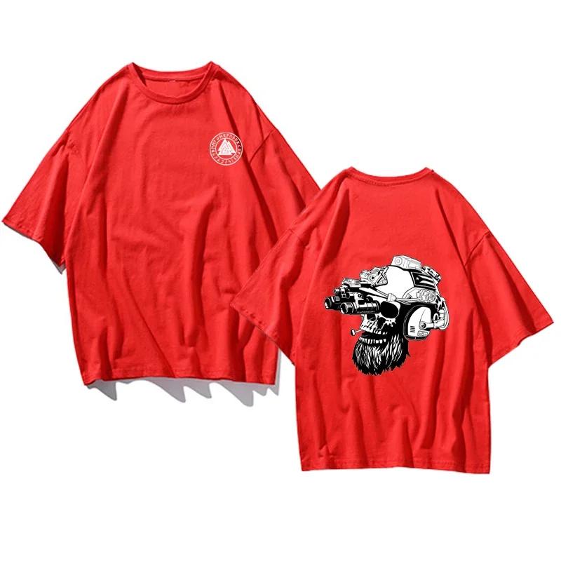 

Til Valhalla Shirt American Beard Warrior Tactical Skull Футболка Новая 100% Хлопок Короткий Рукав О-Образным Вырезом Футболка Повседневная Мужская Топ XXXXXL серый