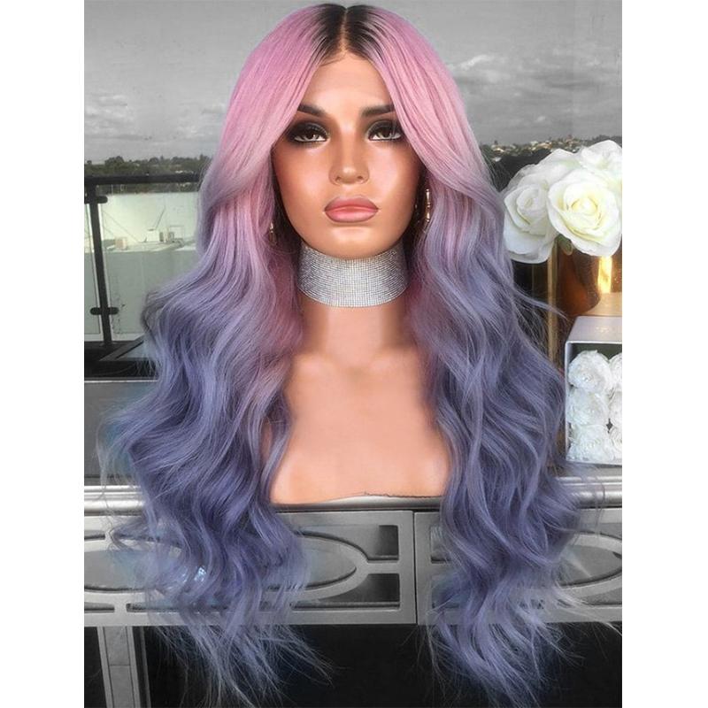 blue gradient wig