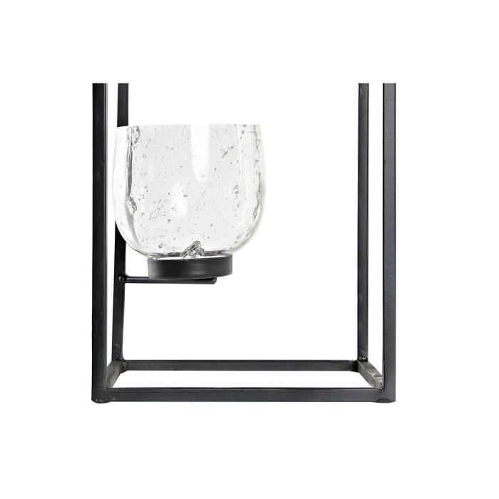 Bougeoir - Verre Et Fer - 18 X 18 X 76 Cm - Couleur Unique - Objets Décoratifs
