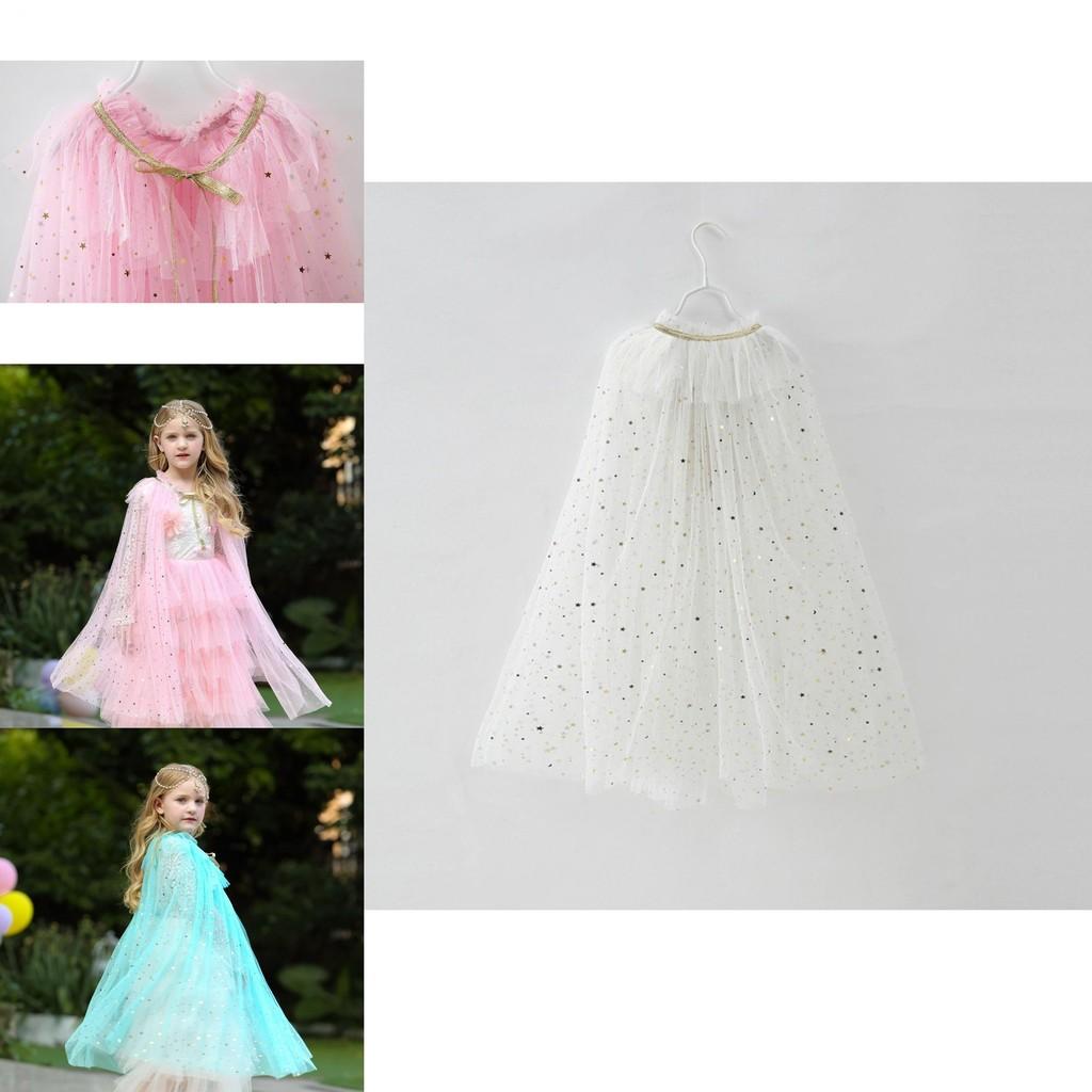 Magical Frozen Elsa Costume Cape In Soft Polyester For Princess Dress Up Fun