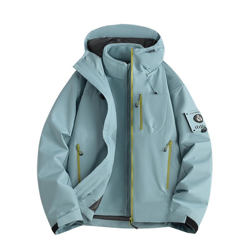 2025 Women's 3-in-1 Windproof Waterproof Jacket for Spring, Autumn, and Winter Outdoor Activities