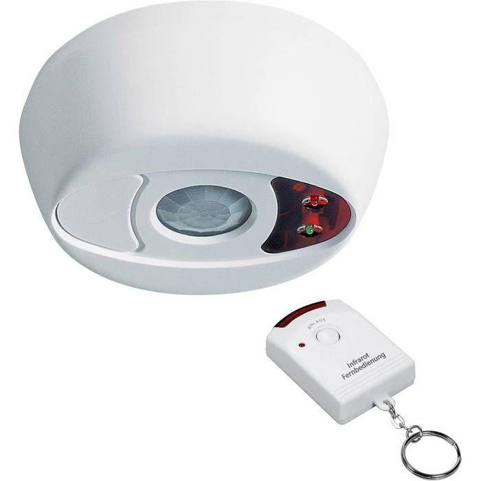 Détecteur de mouvement - PENTATECH - DA02 - Alarme de plafond - Télécommande - 360° de protection