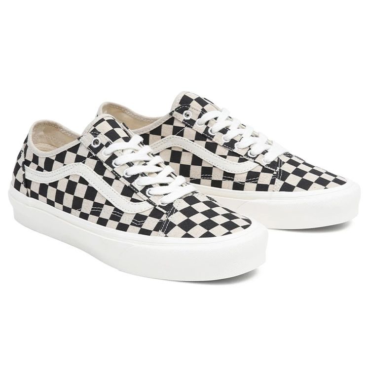 Vans Old Skool Tapered Eco Theory - Black White Checkerboard Unisex Sneakers Cream VN0A54F4705