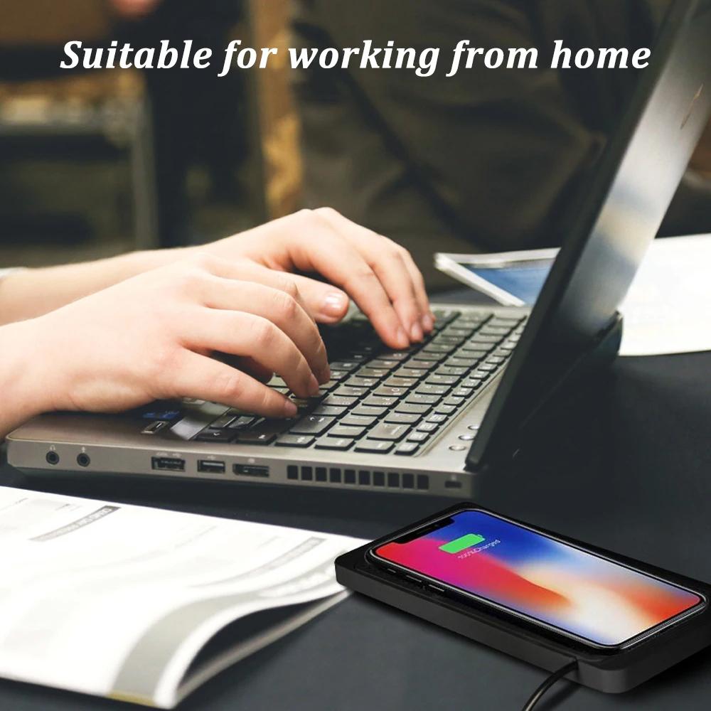 15W Wireless Car Charger Charging Pad Non Slip Qi Fast Charger Car Wireless Phone Charger for Android IPhone