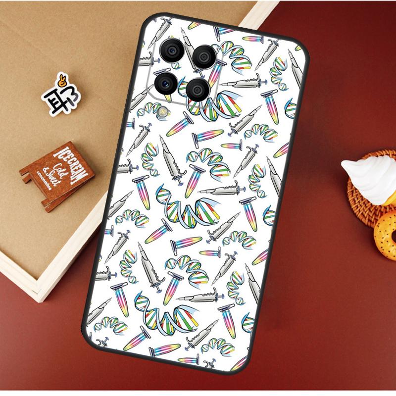 Retro DNA Science Illustration For Samsung Galaxy M30s M31s M32 M52 M12 M55 M15 M13 M23 M33 M53 M20 M21 M51 M34 M54 Case