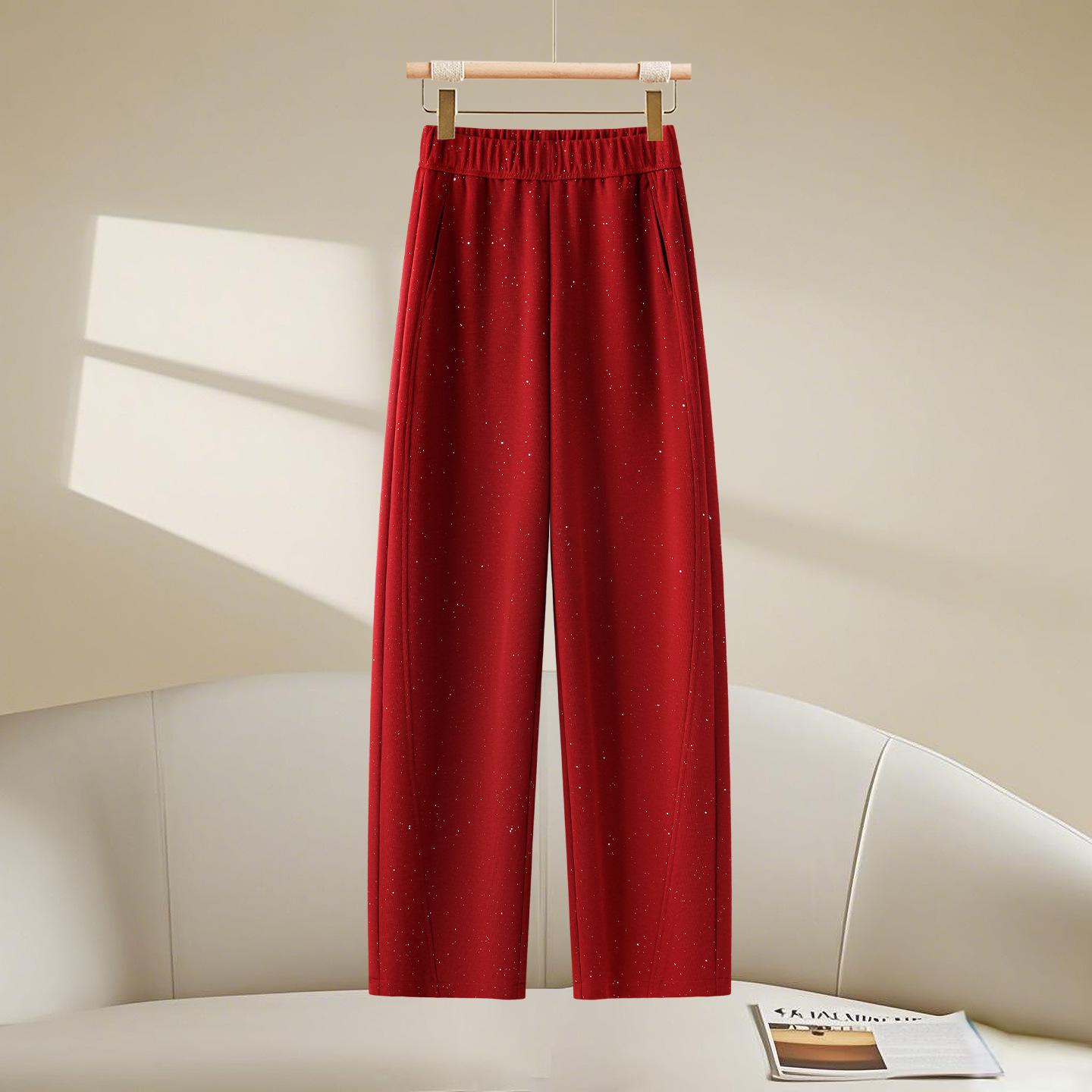 

Women s Fashion Elastic Waist Star Pants - 2026 Spring/Autumn Versatile Slimming Style 2XL /30 [Fits 125-135 lbs]