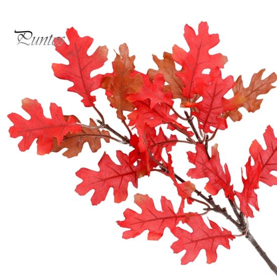 Long Lasting Decorative Plants Artificial Maple Leaves, Faux Silk Hanging Plant for Home Decor, Realistic Cascading Everlasting Tulips Decoration