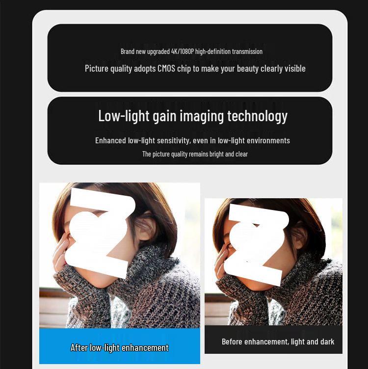 HD Beauty Integrated Rotatable Desktop Camera - Driver-Free for Easy Use