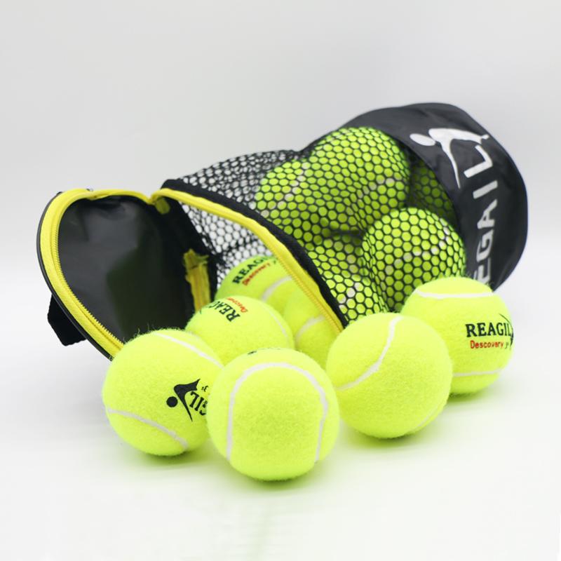 DS12 Tennisbälle, hohe Sprungkraft, Übungstraining, Tennis für Hundebeißer, 6,4 cm, hochflexible Tennisbälle aus Chemiefaser, 12 Stück