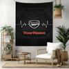 Arsenal Custom Your Name Wall Decor Tapestry Art For Pet Memorial Birthdaywedding Party Backdrop Family Gift