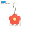 PATIKIL Keycap 30pcs Flower Keys Ring Coding Tag Identifier PVC Case Shell Protector for 5 Assorted Colors Covers, Office, Home, Apartment,