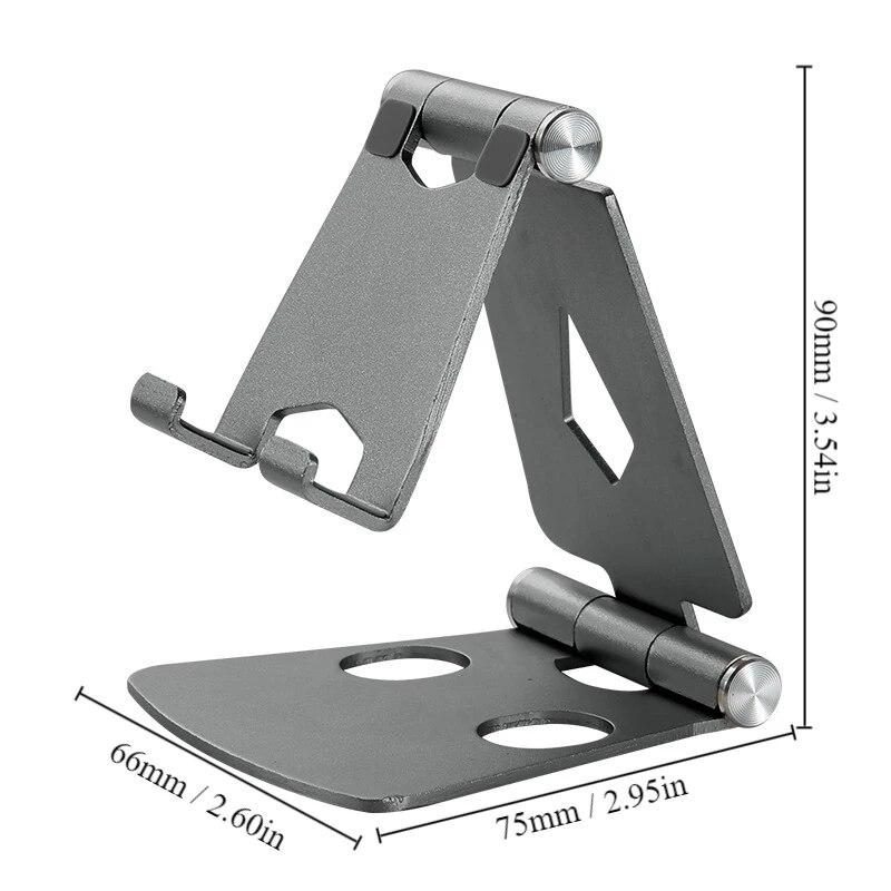 Metal Mobile Phone Holder Stand On Desktop Aluminum Alloy Tablet Holder For IPhone/IPad/Xiaomi Universal Table Cell Phone Stand
