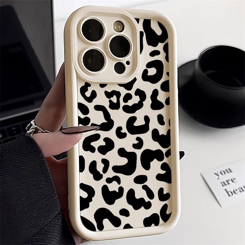 Leopard Print Phone Case For iPhone 11 Cases Iphone 16 Pro Max 13 14 15 12 7 8 Plus XS X SE 16promax 16pro Silicon Fundas Cover