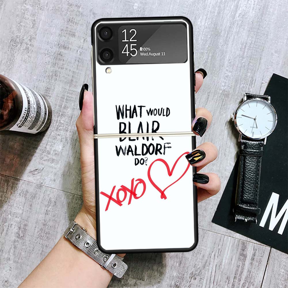 

Gossip Girl Cases For Samsung Galaxy Z Flip 4 5 6 7 3 Z Flip7 Flip6 Flip4 Flip5 Flip3 5G Hard Shockproof Fundas Cover Galaxy Z F Samsung Z Flip 4