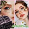 Segmented Eyelash Set, Thick False Eyelashes Three-Dimensional Diy Hot Melt Multi-Hair Grafted Eyelashes Fd Set