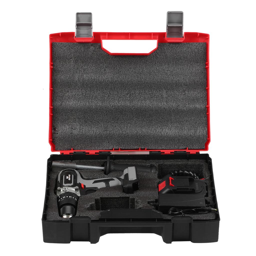 21V Cordless Drill Driver Batteries Max Torque 200N.m 1/2 Inch Metal Keyless Chuck 20+3 Position