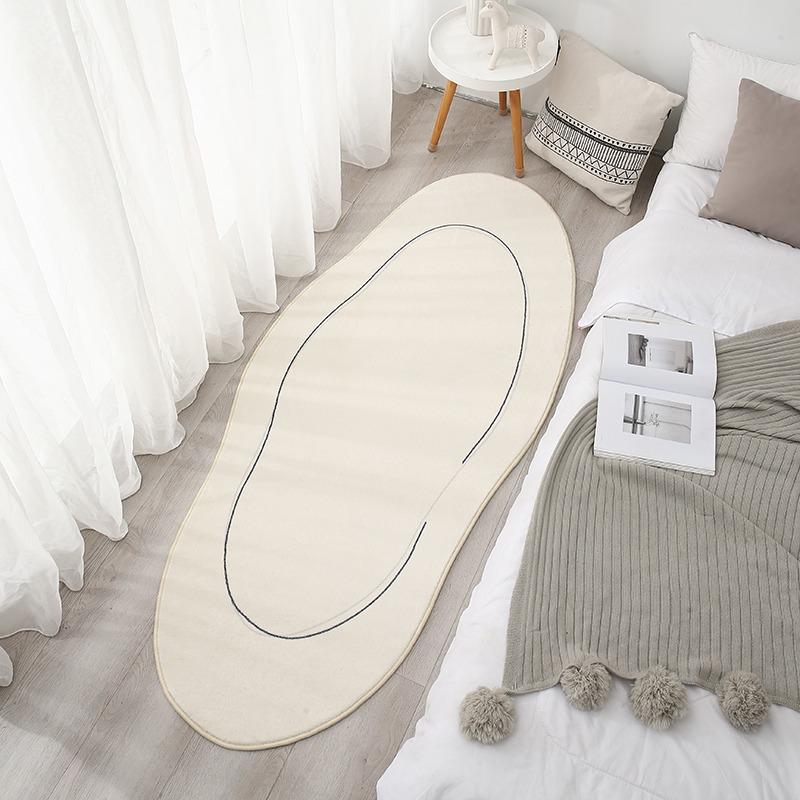 Modern Simple Bedside Rug Ins Style Living Room Decoration Plush Carpet Irregular Cloud Rugs for Bedroom Fluffy Soft Plush Mat