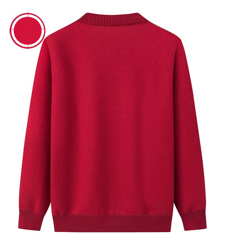 Mother's Winter Sweater Cardigan Middle-aged and Old Women's Grandmother's Plush Thickened Spring and Autumn Old Lady's Coat