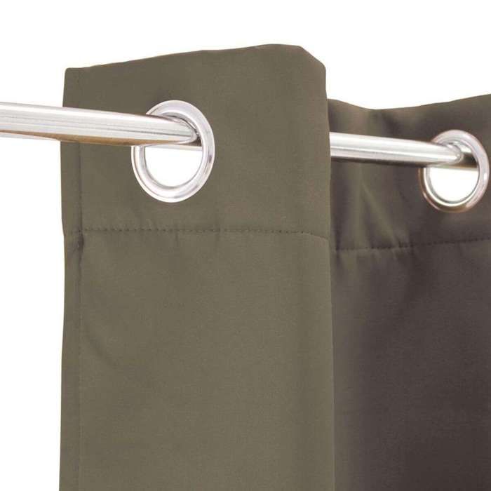 Rideau occultant taupe 140x250