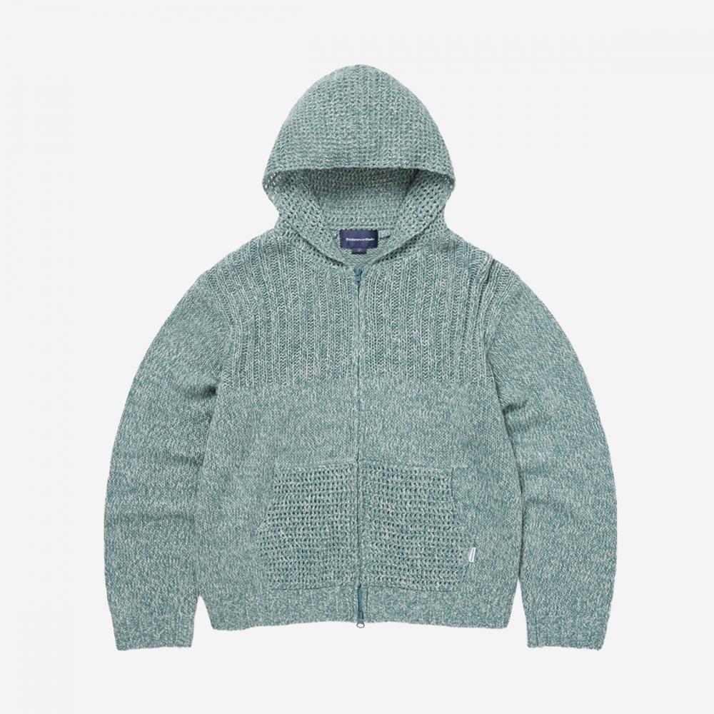 

Thisisneverthat Crochet Knit Zip Up Hoodie Tn253kknzk02 XL