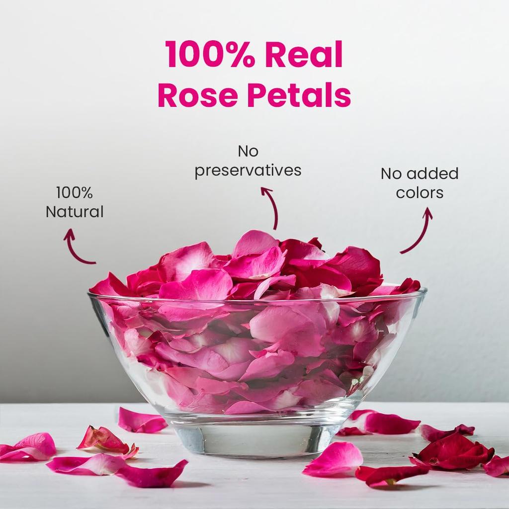 BLUE TEA - Rose Tea - 25gm - 25 Cups | SUPER ANTIOXIDANT | Natural Sun-Dried Petals | Herbal Tea - Flower Based | Vitamin - C Rich | For Bea