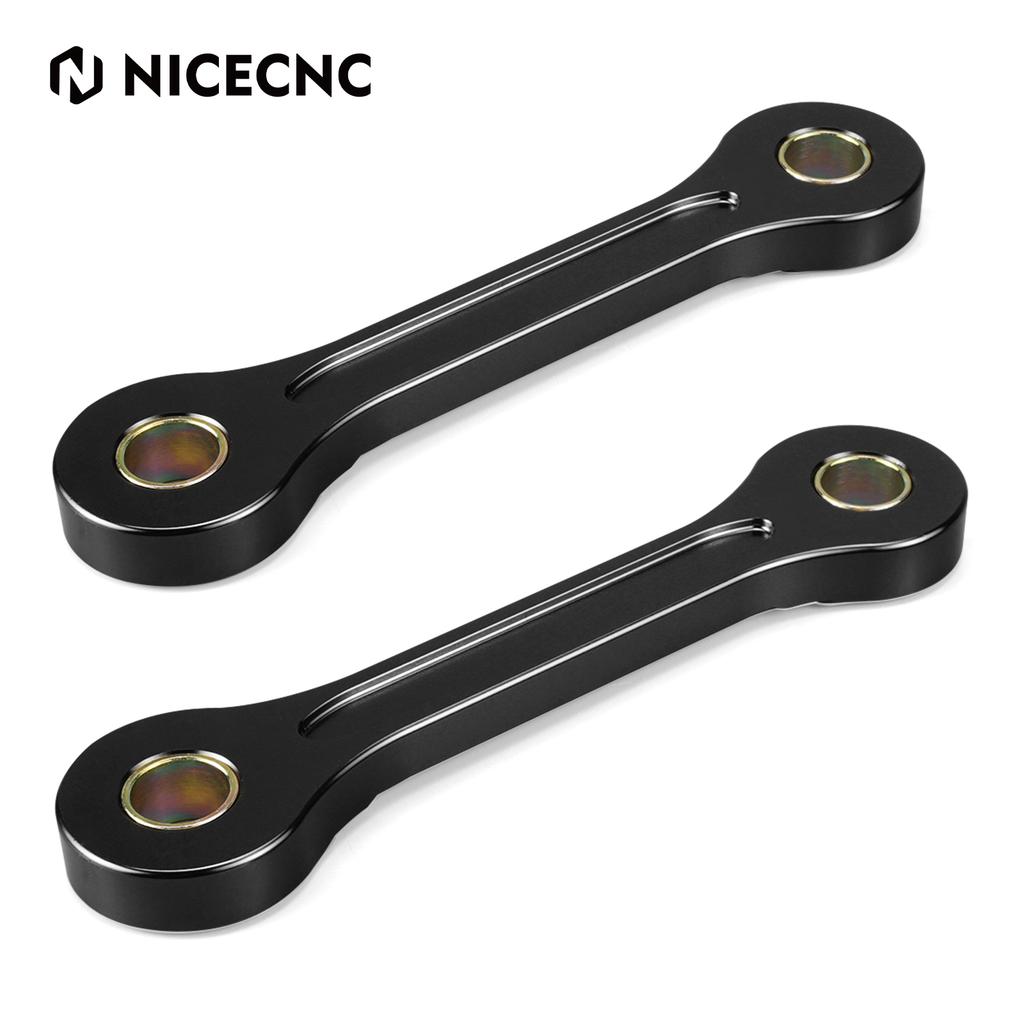 NICECNC For Suzuki DRZ400 DR-Z 400 2000-2024 Motorcycle Aluminum Lowering Link Lower 250MM For Kawasaki KLX400 2000-2019