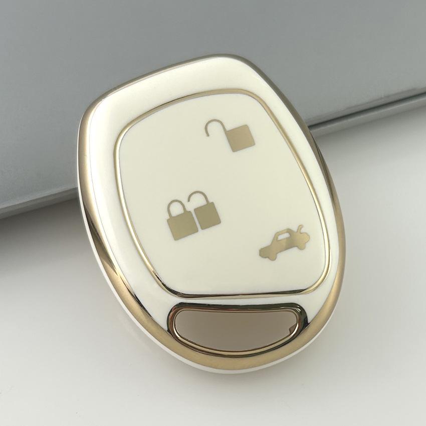 Phnom Penh Auto Fob for Ford Mondeo Focus Fusion Fiesta Galaxy Transit 2008 2006 2007 Tpu 3 Bottons Car Key Case Cover Shell Accessories