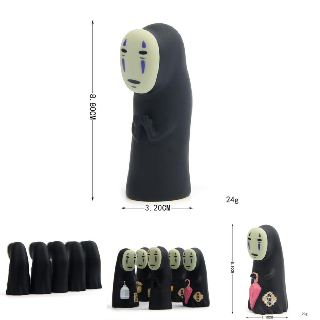 Anime Chihiro Spirited Away Cake Decoration No Face Faceless Man Action Figures With Premium Quality Resin