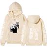 Jujutsu Kaisen Gojo Satoru Double-Sided Hoodie Anime Sleeve Print Long Sleeve Casual Manga Graphic Hooded Pullover Sweatshirt