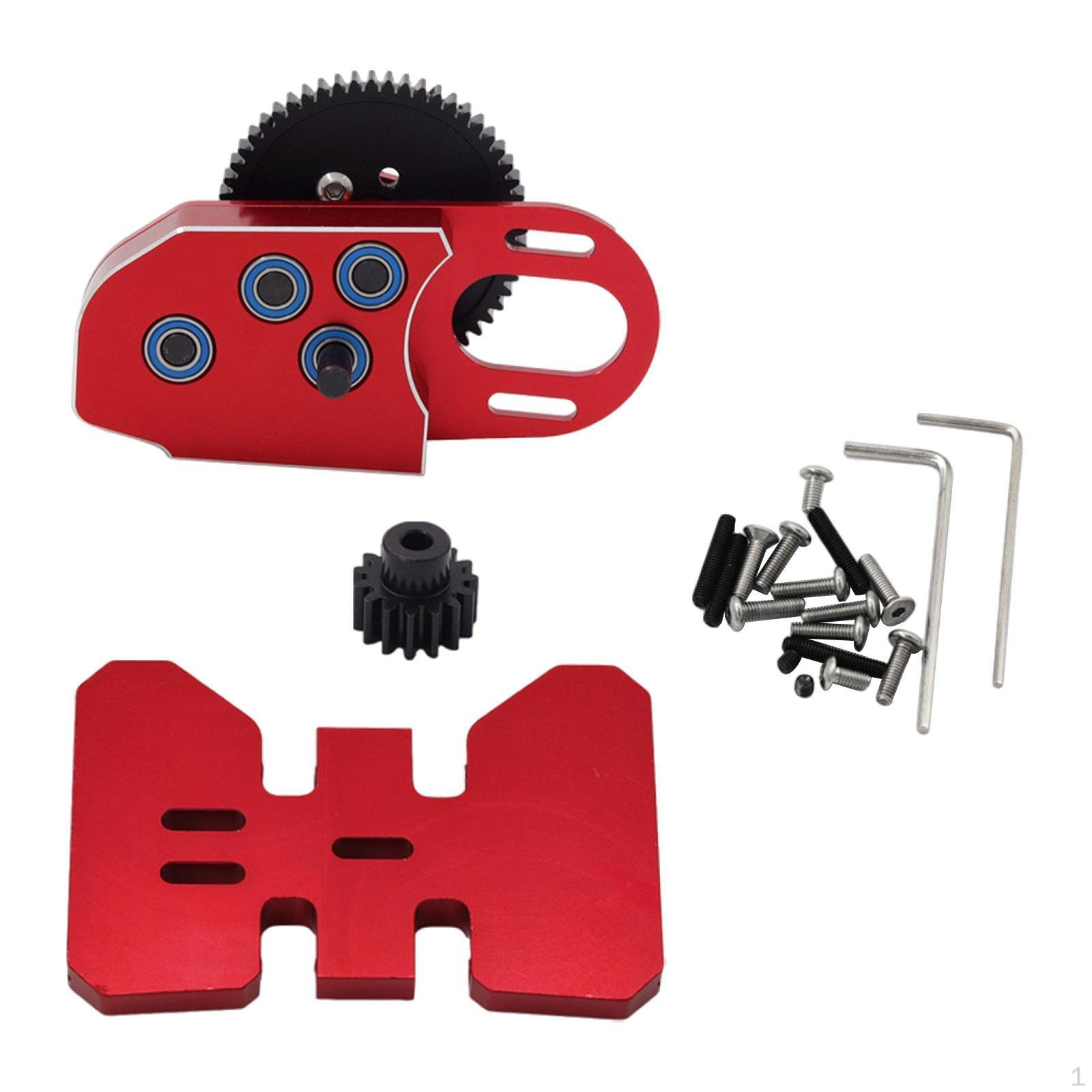 

1/10 RC Gearbox Part 2Low Middle Transmission Box for Crawler Car Truck Hobby червоний