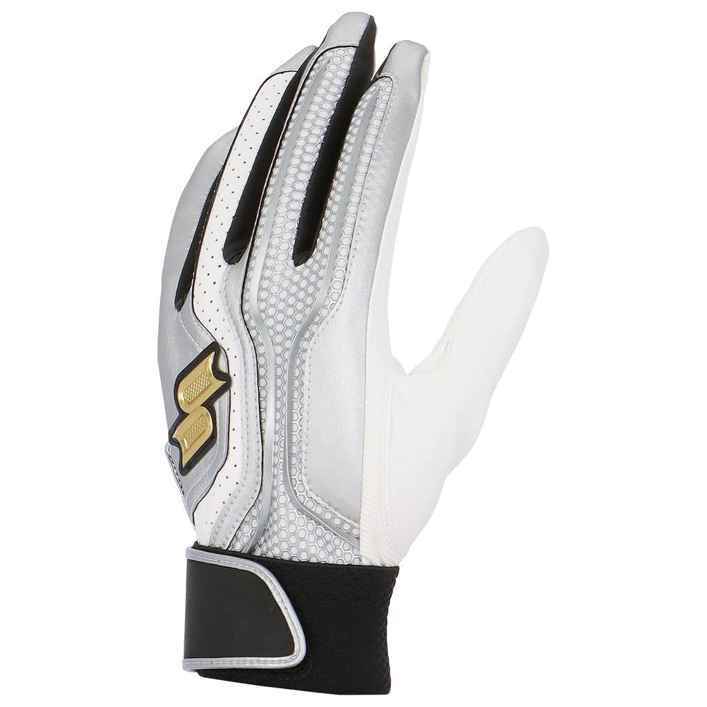 SSK EBG5200WF2 Gloves Silver x White Size L General-Purpose Single-Band (Both Hands), (9510),