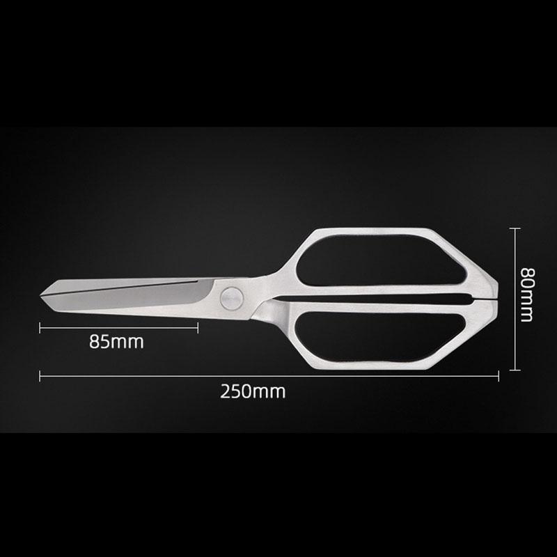 4CR13 Stainless Steel Strong Power Barbecue Chicken Bone Kitchen Scissors Household Vegetables Fish Cutting Tool